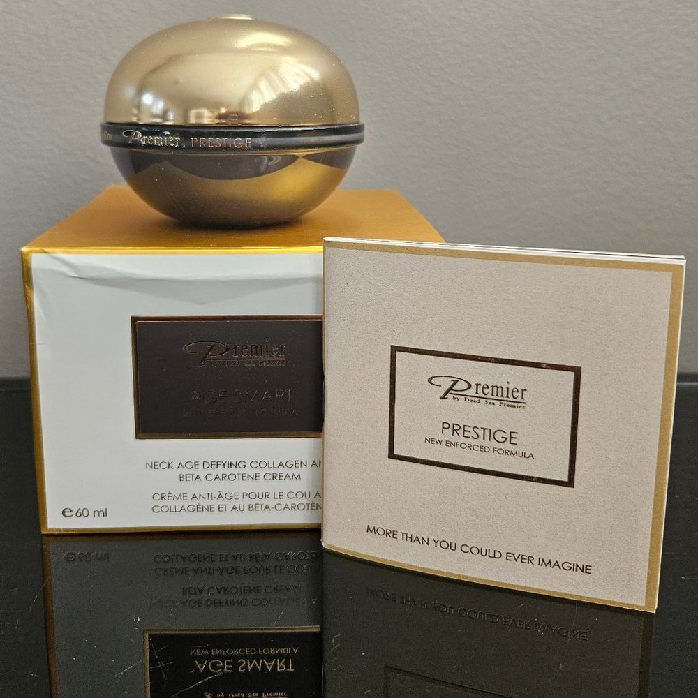 PREMIER NECK AGE DEFYING COLLAGEN & BETA CAROTENE CREAM-2.04 oz/60 ml-NEW-SEALED